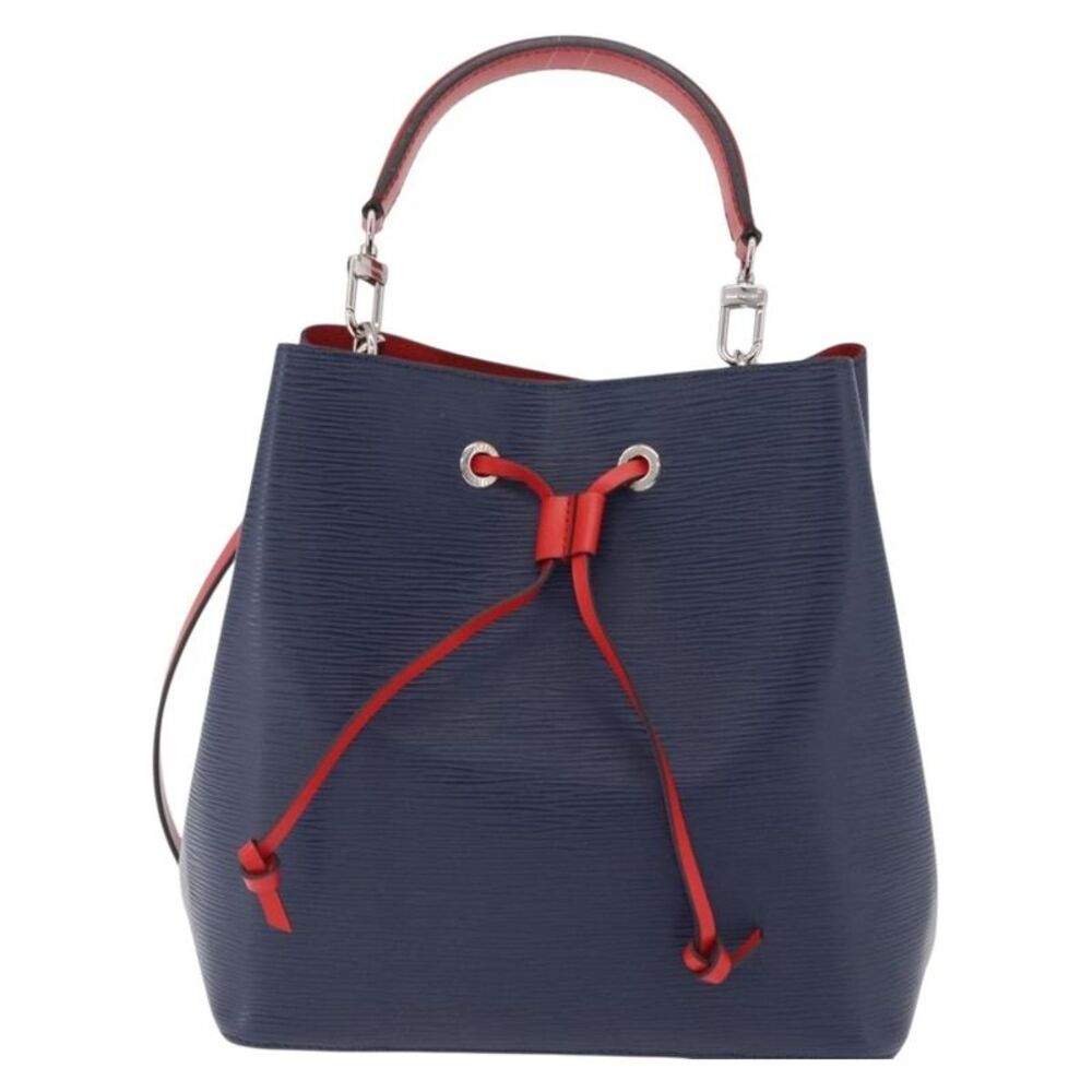 Louis Vuitton Neonoe Limited Edition Colored Damier Navy Leather Handbag